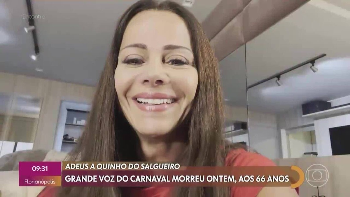 Viviane Araujo chora em despedida a Quinho do Salgueiro Nós estamos