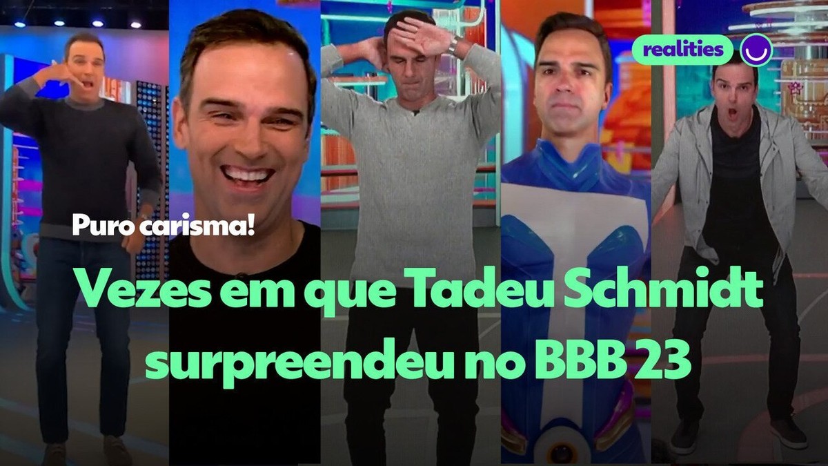 Veja Momentos Em Que Tadeu Schmidt Surpreendeu O P Blico No Bbb