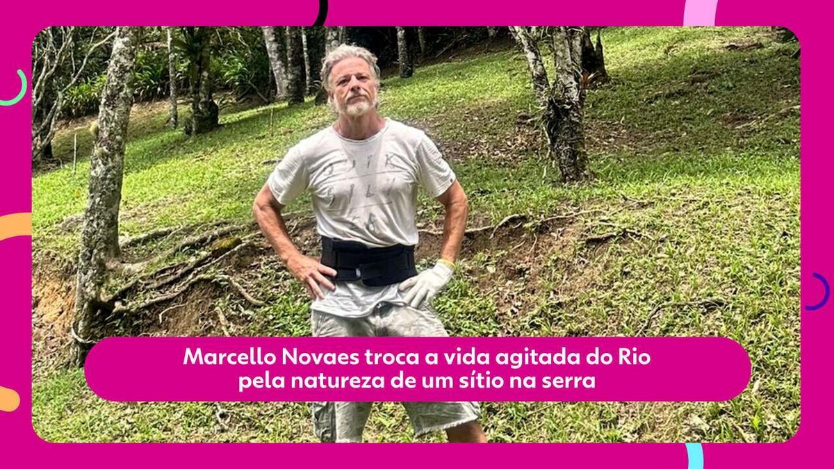 Marcello Novaes troca a vida agitada do Rio pela natureza de um sítio