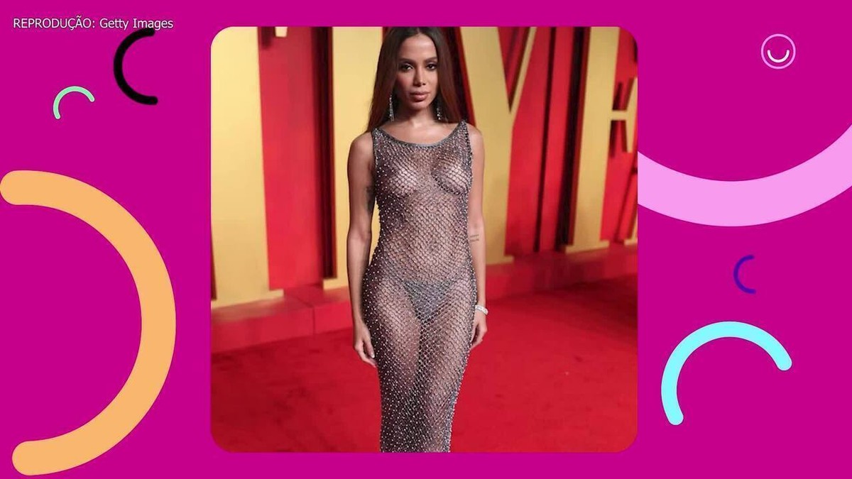 Anitta Ousa Look Transparente E Deixa Seios Mostra Em Evento P S Oscar Tv Famosos