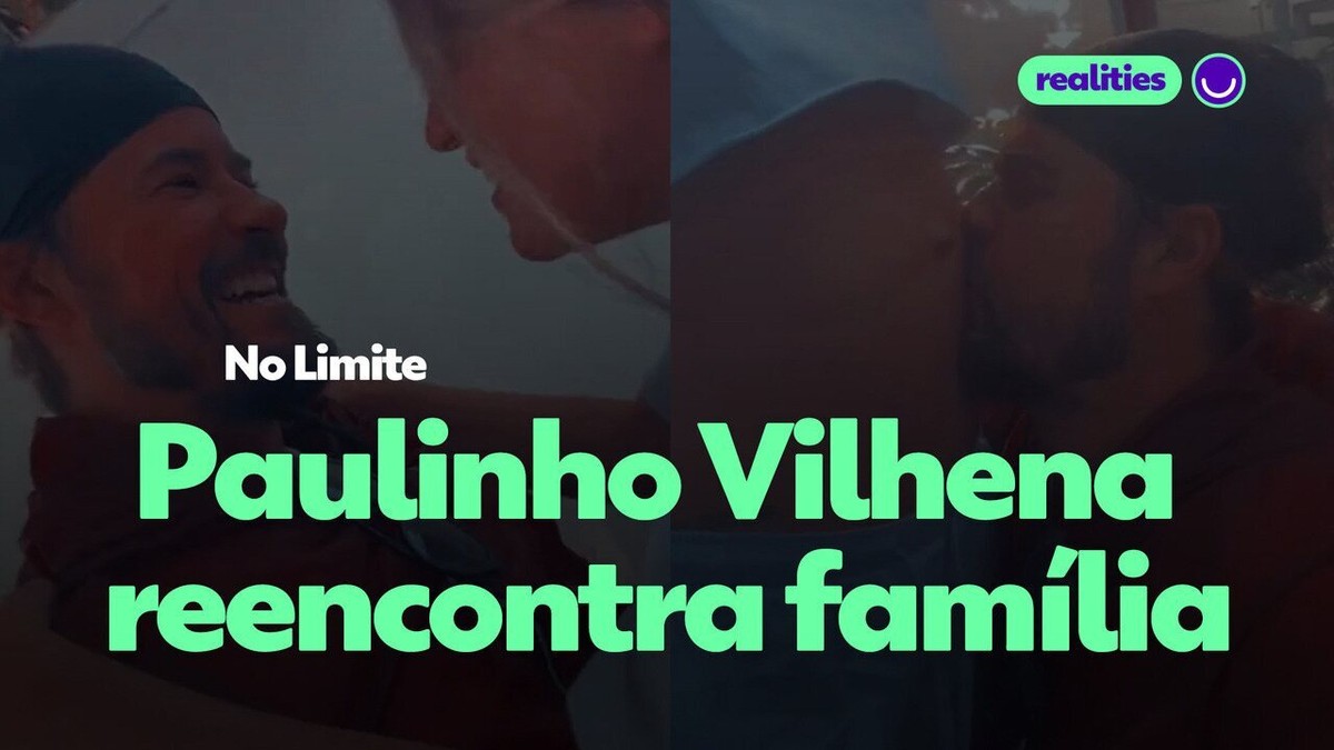 Paulinho Vilhena mostra reencontro esposa depois das gravações do No Limite gshow