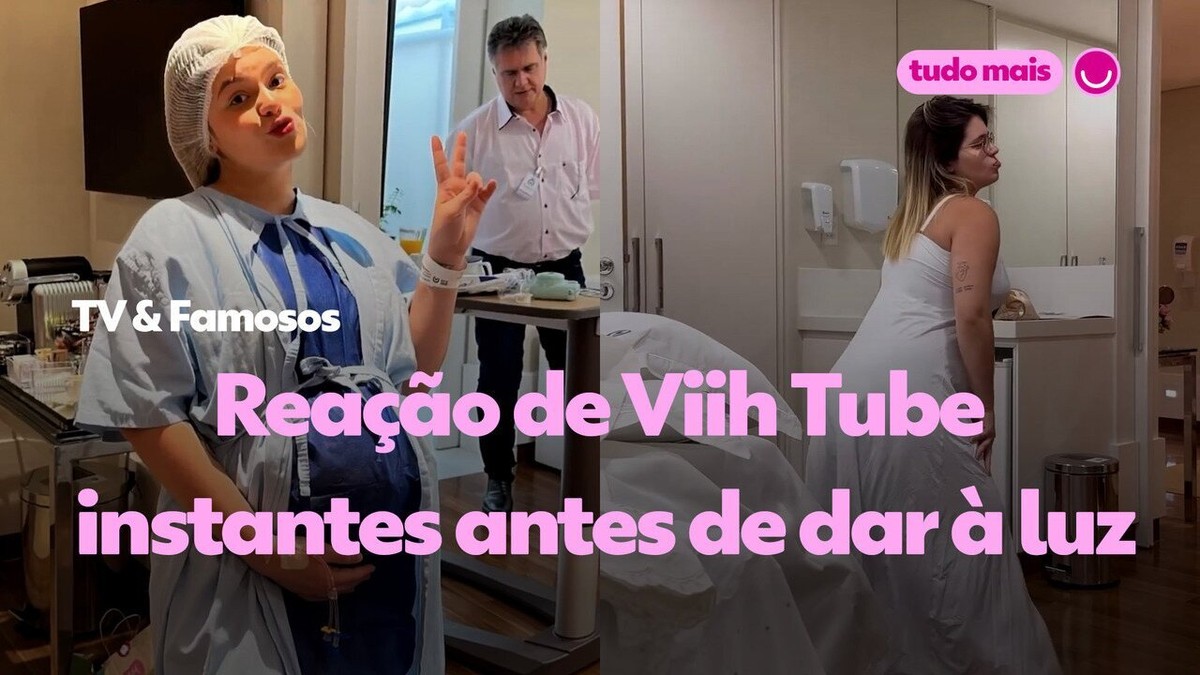 Eliezer mostra reação de Viih Tube instantes antes de dar à luz TV