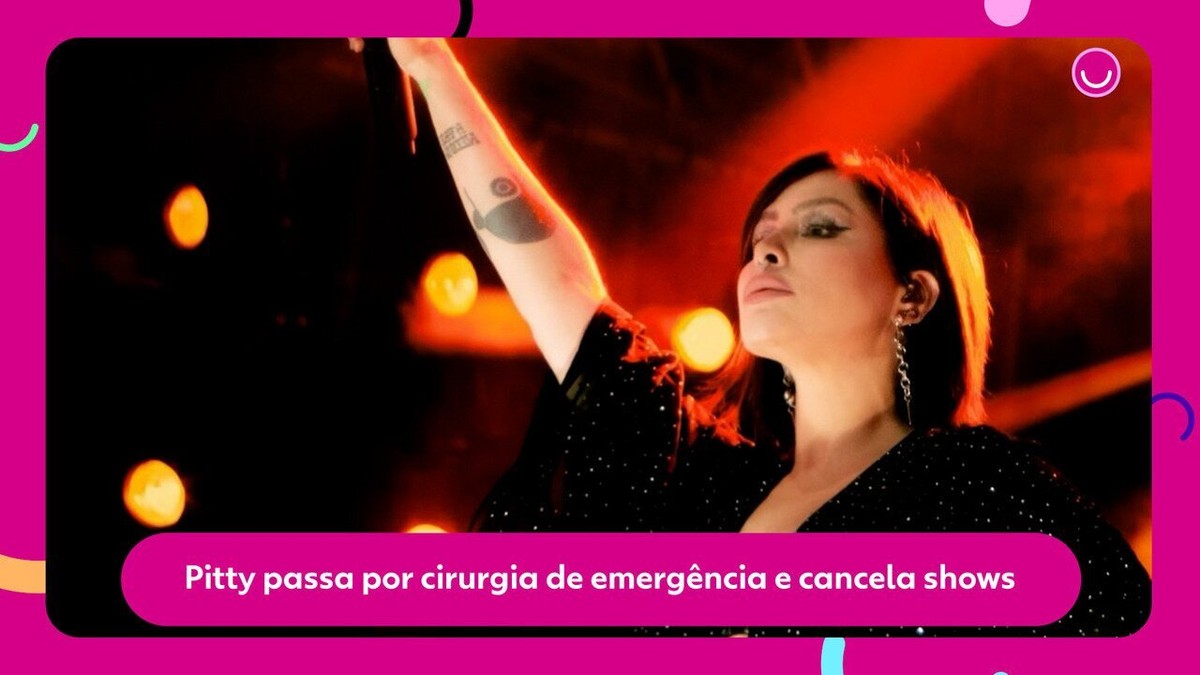 Pitty passa por cirurgia de emergência e cancela shows Famosos gshow