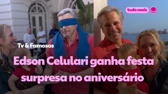 Edson Celulari ganha festa surpresa em seu aniversário de 65 anos - Programa: Gshow - Tv & Famosos 