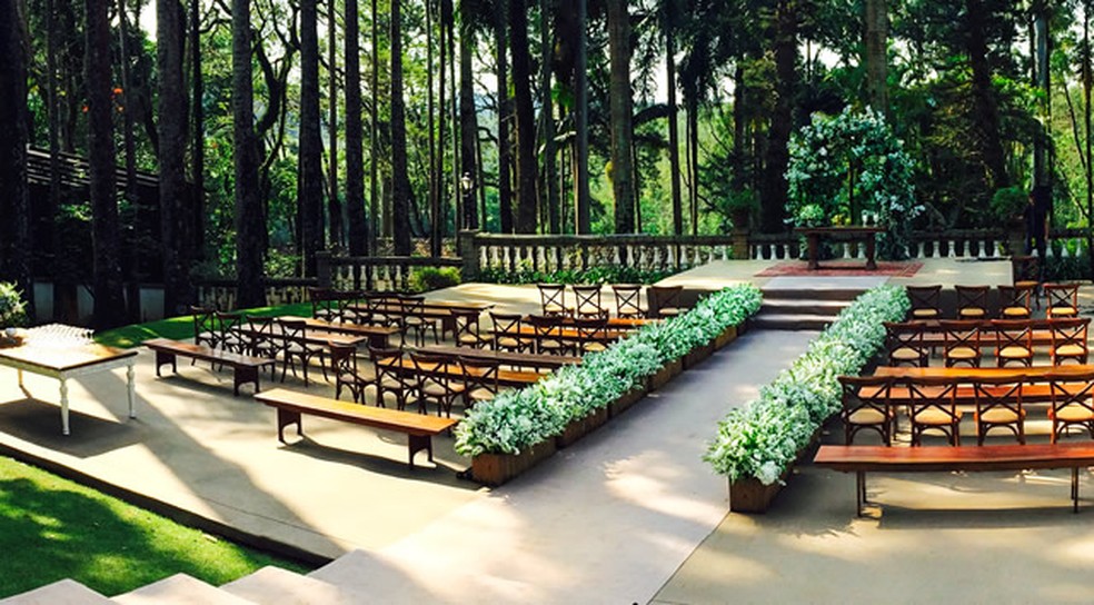 Fazenda escolhida para o casamento de Mariano e Jakelyne — Foto: Reprodução