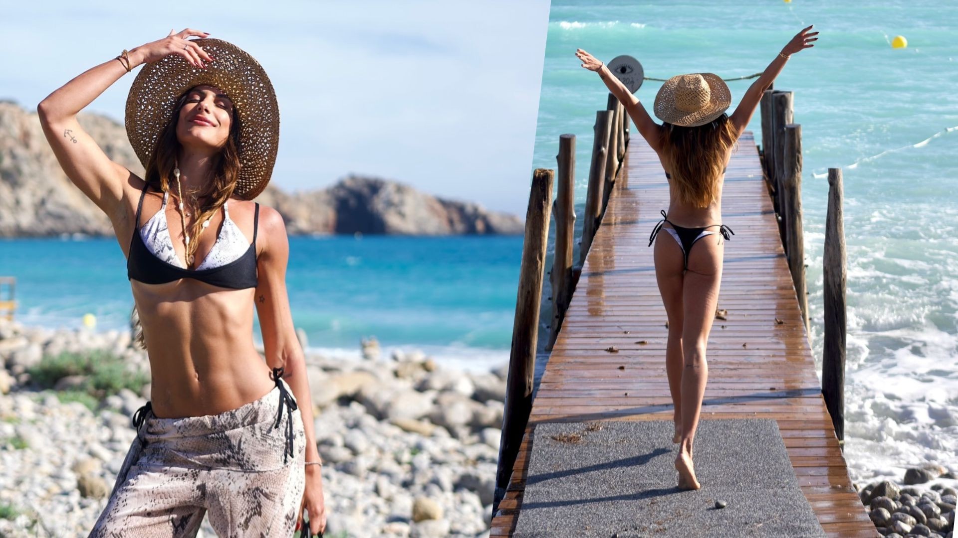 Mari Gonzalez exibe corpão de biquíni em fotos de viagem a Ibiza