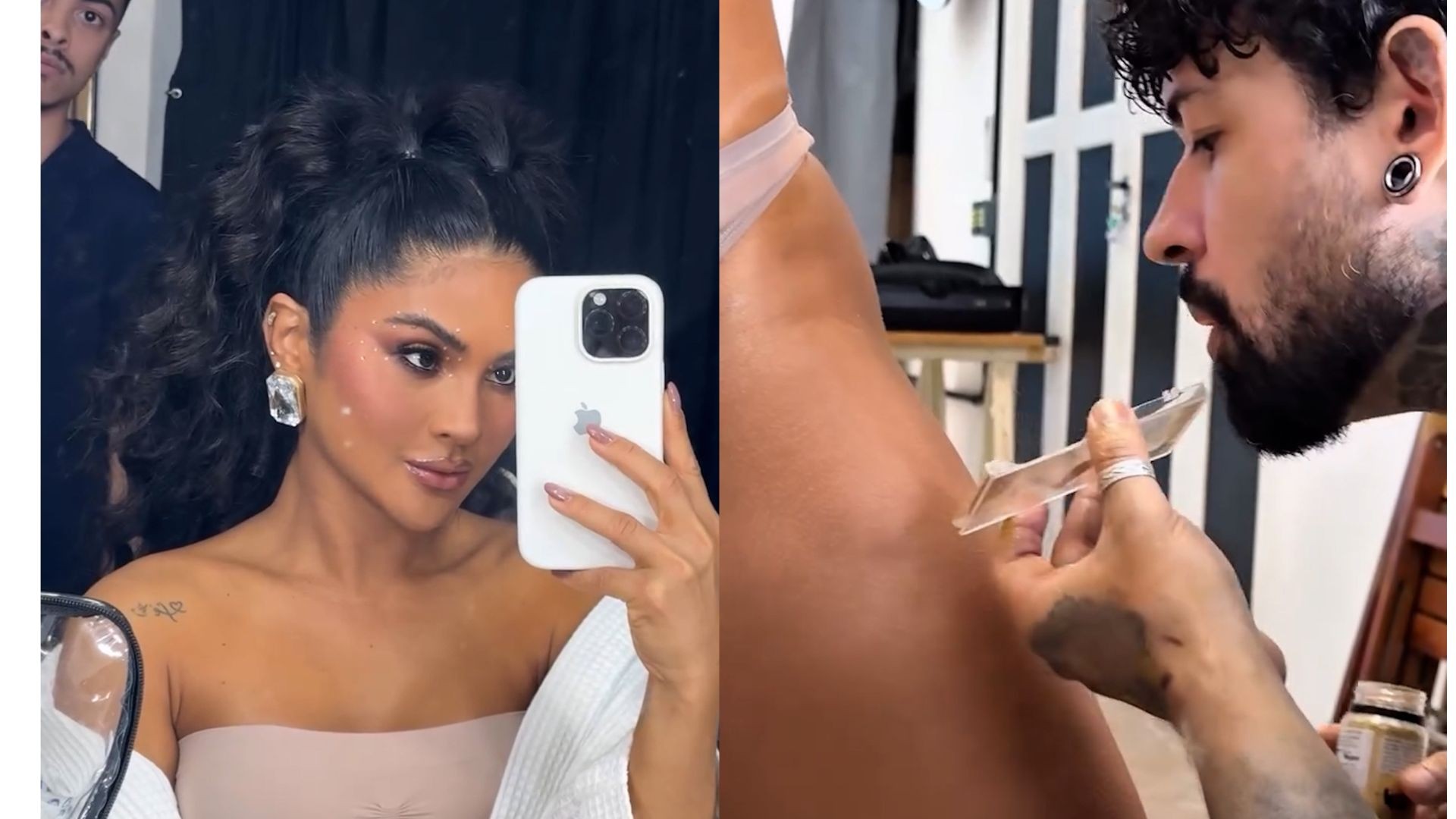 Mileide Mihaile ganha 'sopro de purpurina' em preparação para ensaio da Unidos da Tijuca