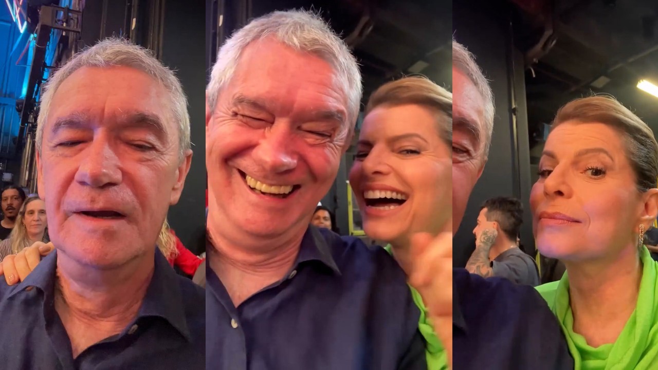 Renato Góes estoura champanhe e brinca: 'Indo ver Odete morrer'; Debora Bloco e elenco se 'despedem' da vilã