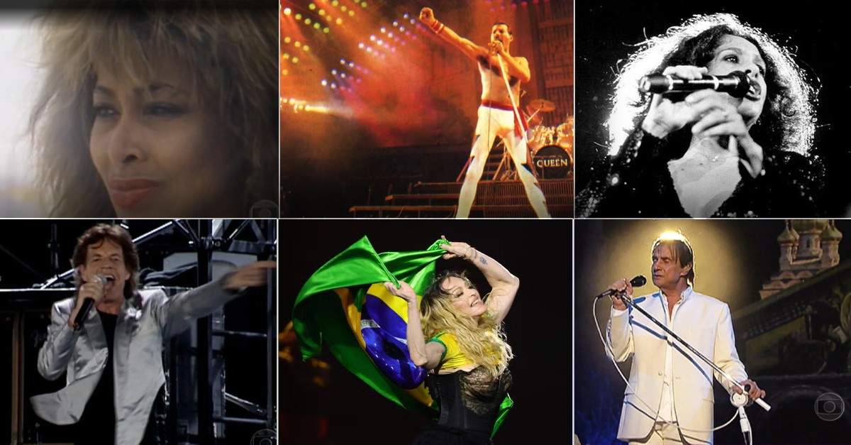 Nos 60 anos da TV Globo, relembre os shows históricos transmitidos ao longo das últimas 6 décadas