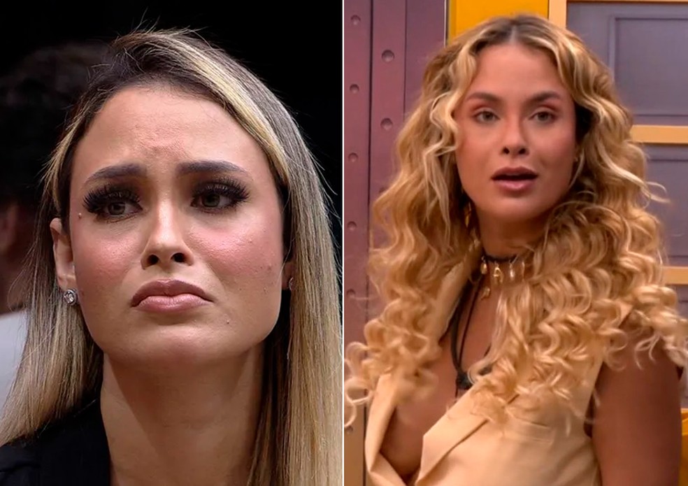 Sarah Andrade antes e depois &mdash; Foto: Globo