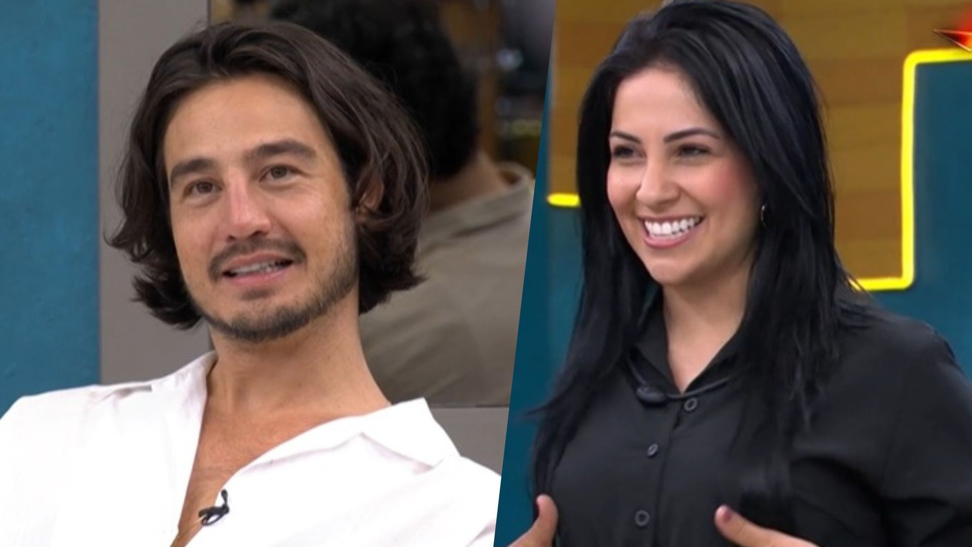 Biahh Cavalcante diz o que rolou em troca de olhares com Tiago Iorc: 'Ele tem que me dizer'