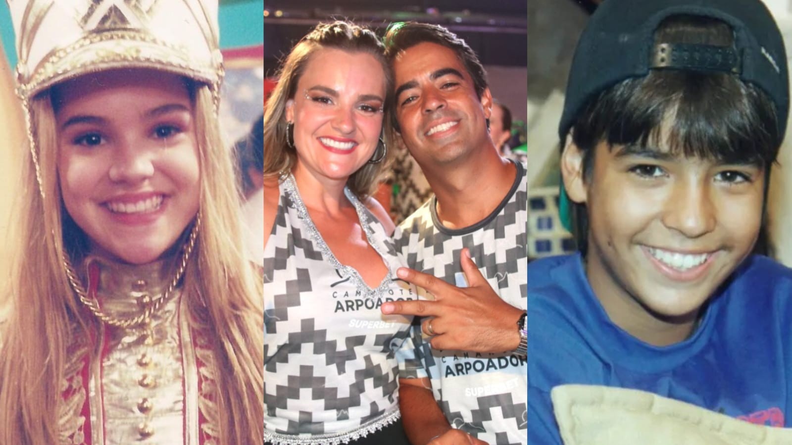 Lembra deles? Ex-ator mirim e ex-Paquita namoram na Sapucaí