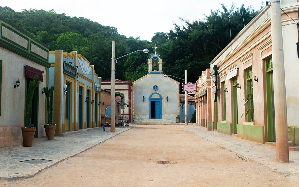 O município de Lapão da Beirada, cenário de No Rancho Fundo — Foto: Globo