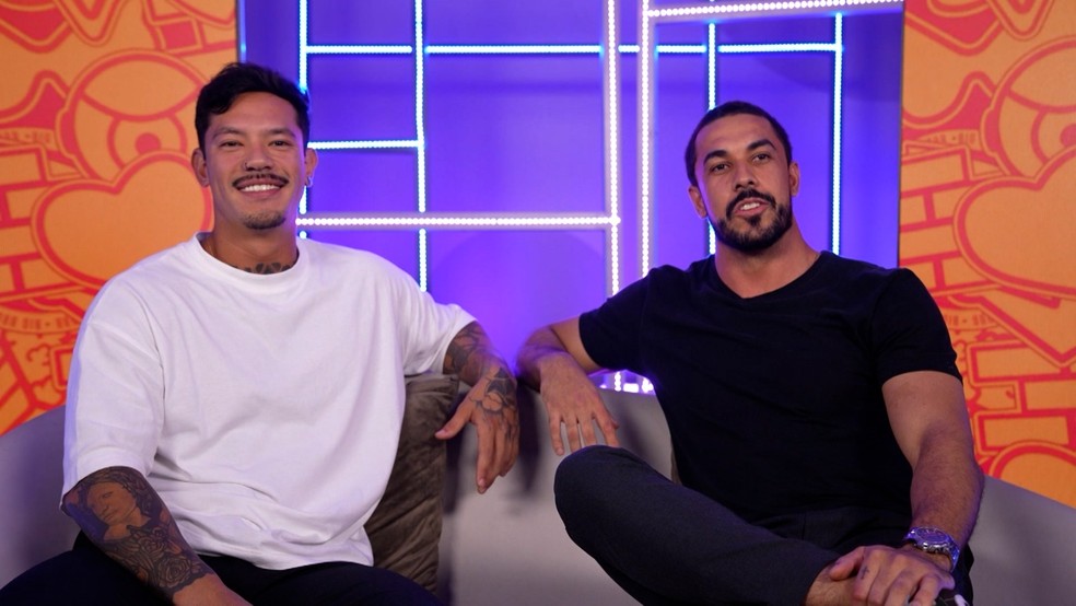 Maike e Gabriel entram em dupla no BBB 25 — Foto: Globo