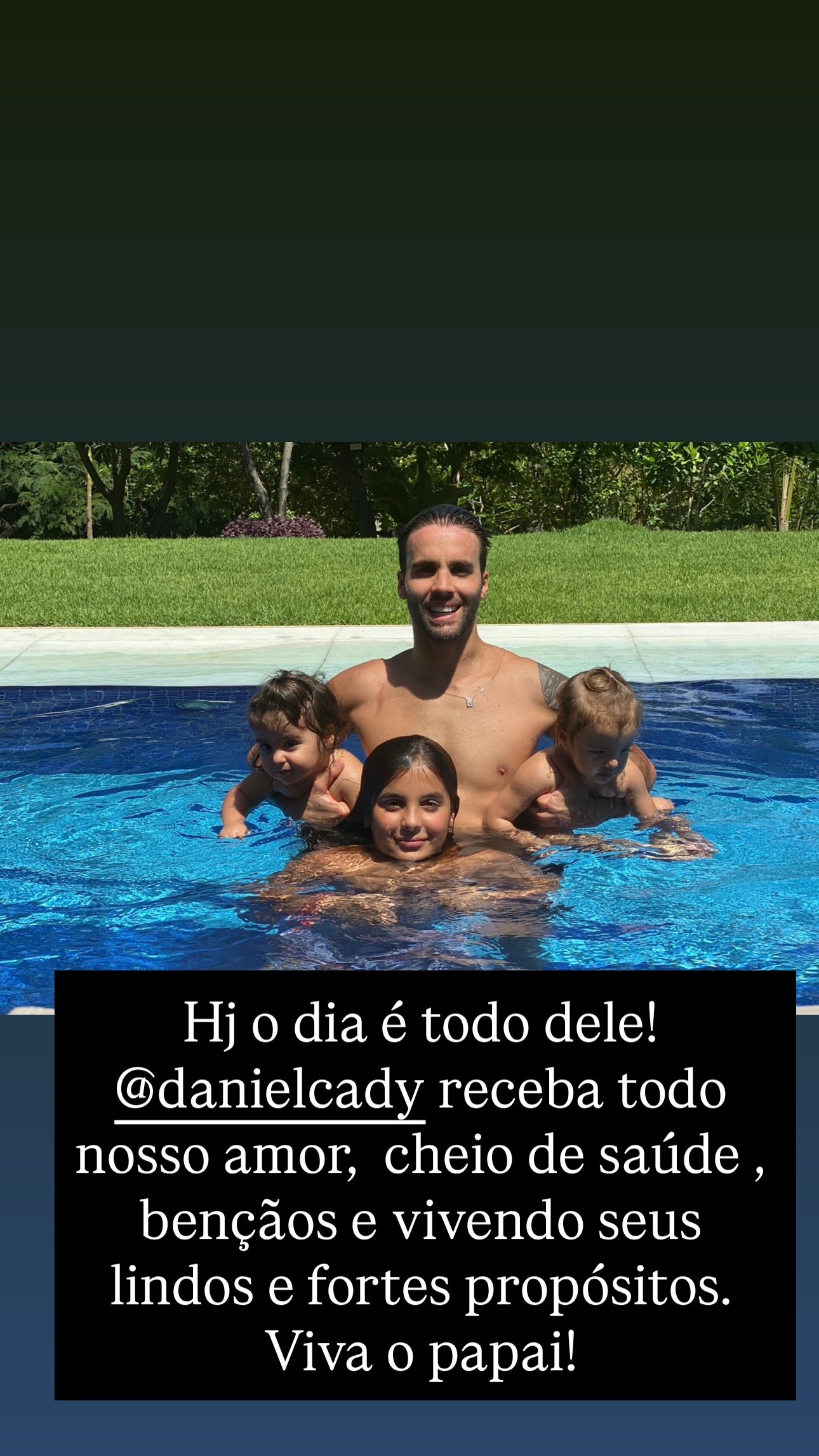 Ivete Sangalo parabeniza Daniel Cady em dia de aniversário: 'Viva o papai!'
