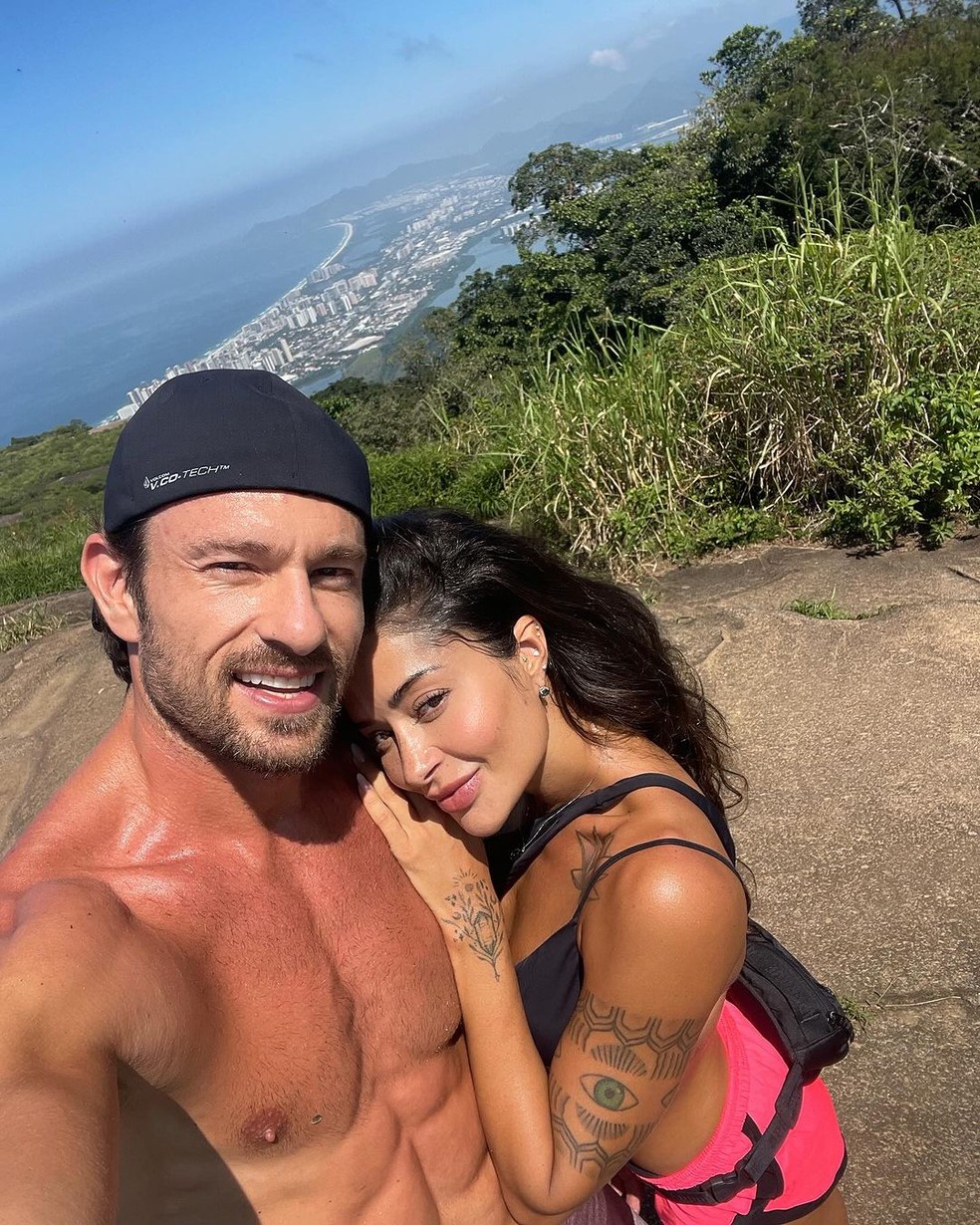 Aline Campos e Felipe Von Borstel, quando ainda namoravam — Foto: Reprodução/Instagram