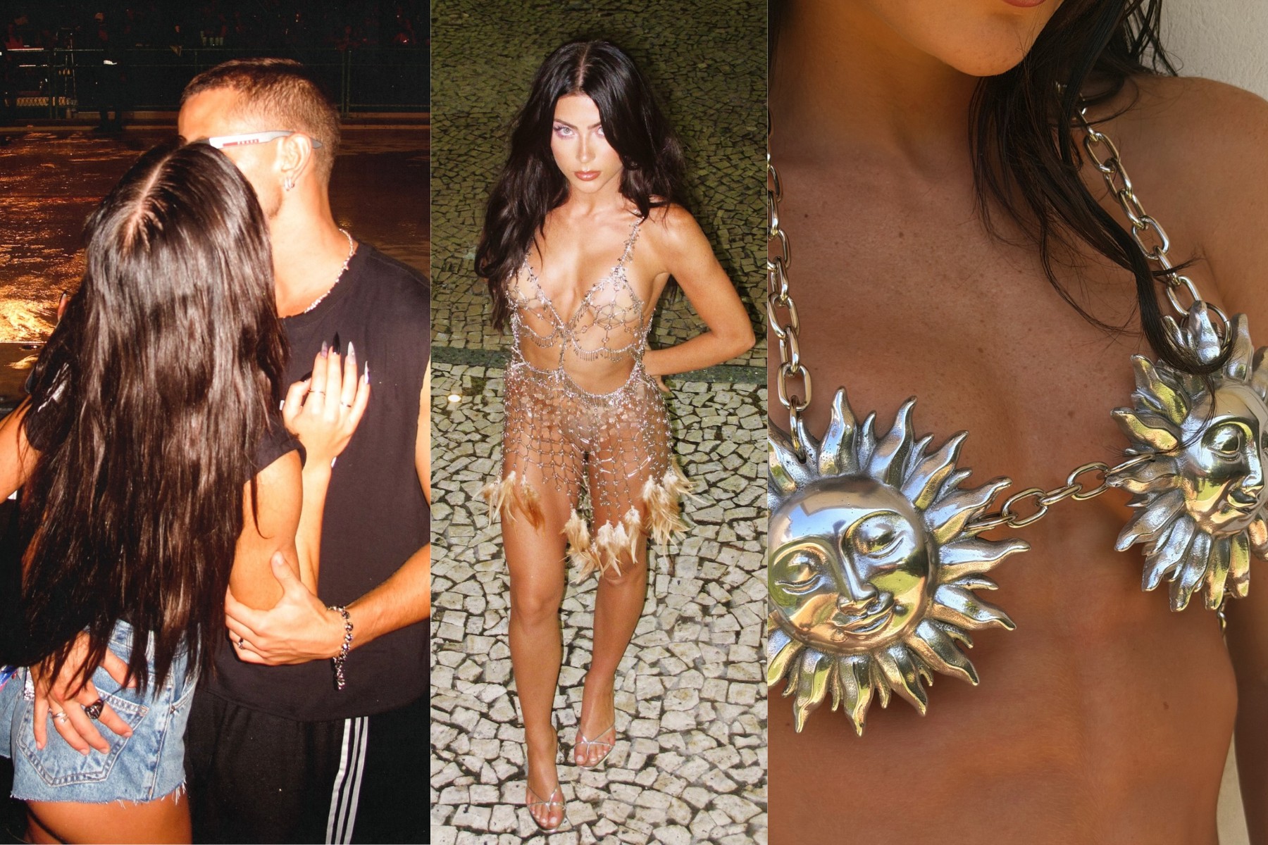 Jade Picon compartilha cliques com namorado em meio ao Carnaval e também usando biquíni diferentão