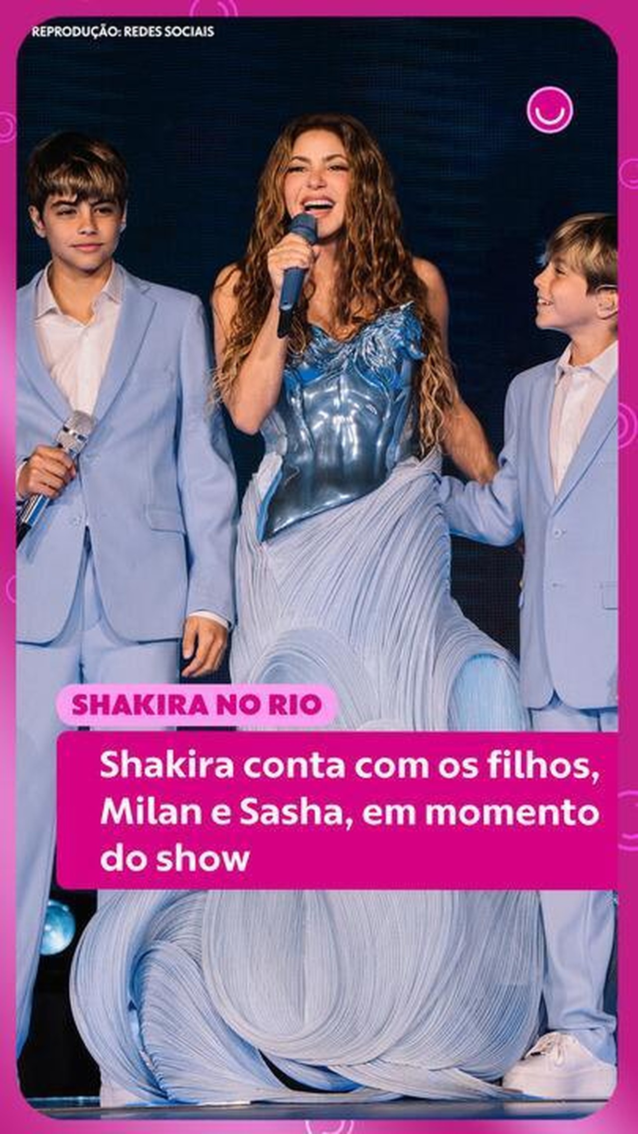 Será que eles sobem ao palco? Veja como Milan e Sasha, filhos de Shakira, participam da turnê da cantora