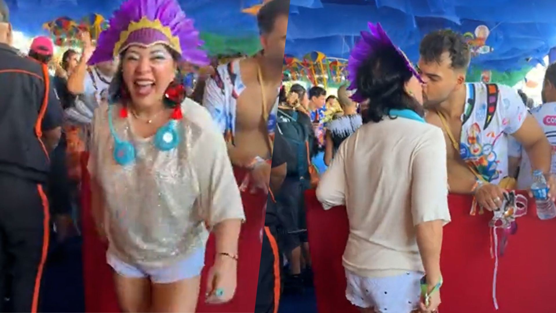 Roberta Miranda curte e beija muito em bloco de Carnaval de Recife, e fãs reagem: 'Quem é o rapaz?'