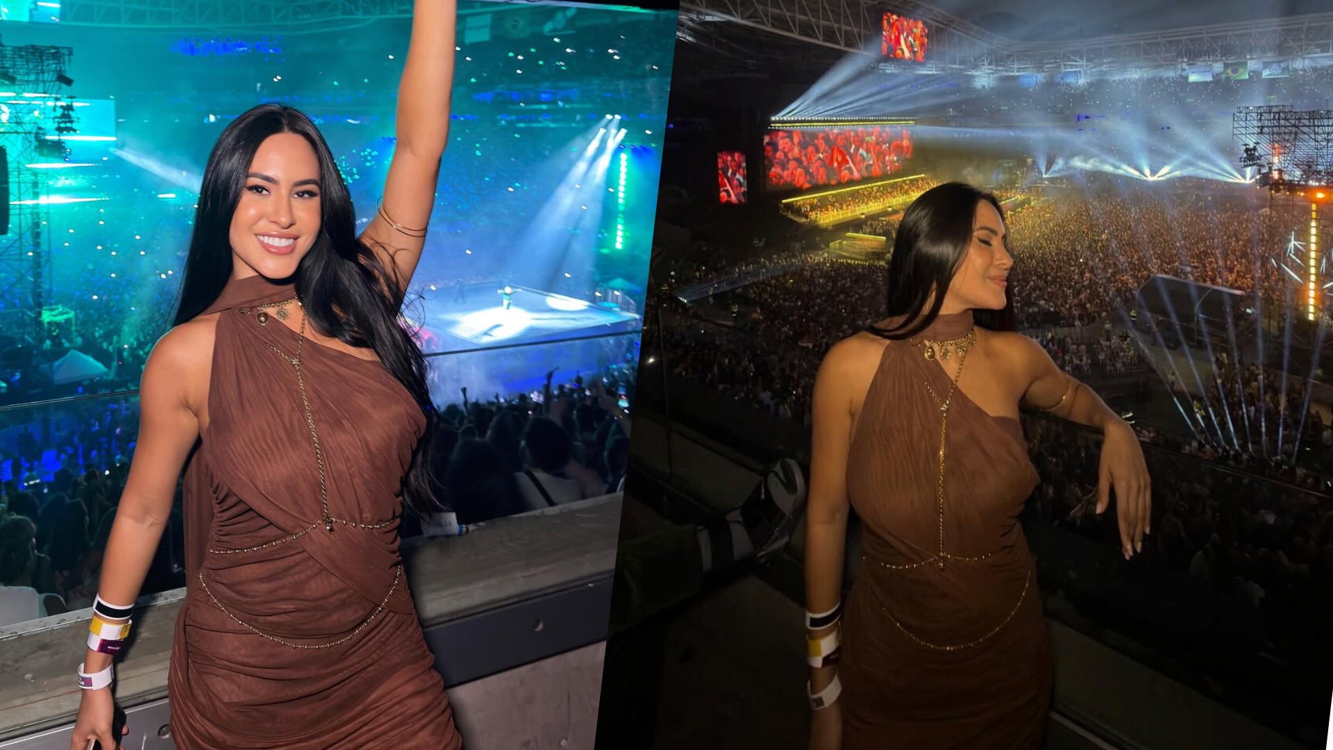 Isabelle Nogueira curte show de Bad Bunny em SP e celebra: 'Muito feliz ao som de Benito'