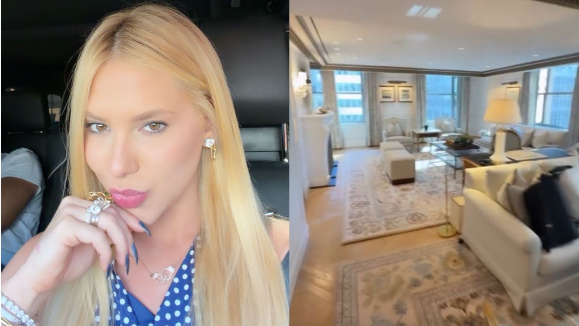 Virginia Fonseca mostra detalhes de suíte luxuosa em Nova York