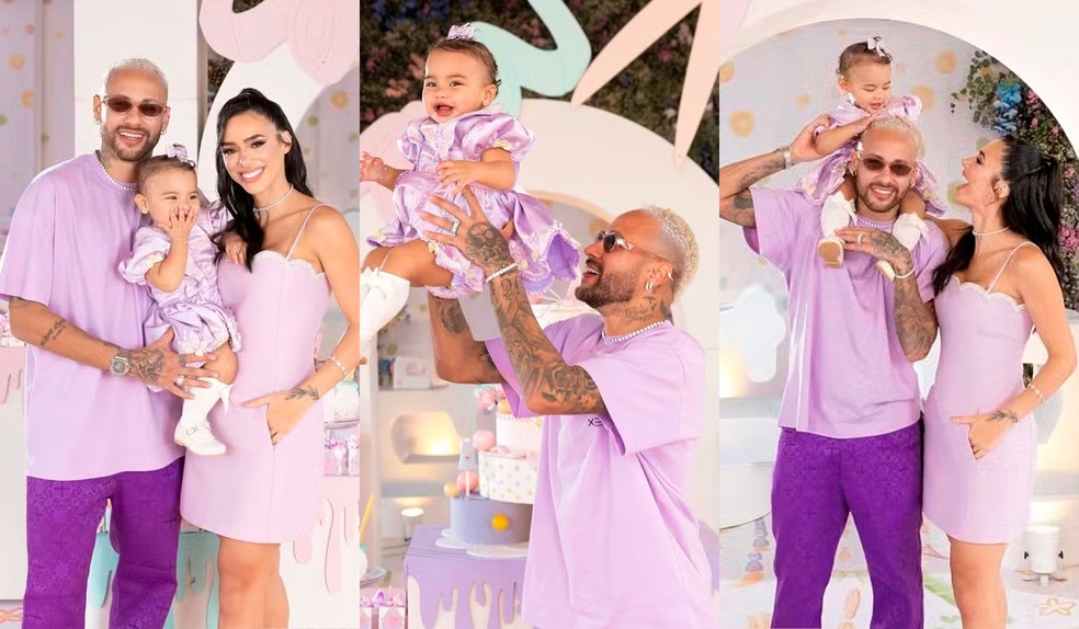 Neymar e Bruna Biancardi compartilham fotos da festa de 1 ano de Mavie;  veja! | TV & Famosos | gshow