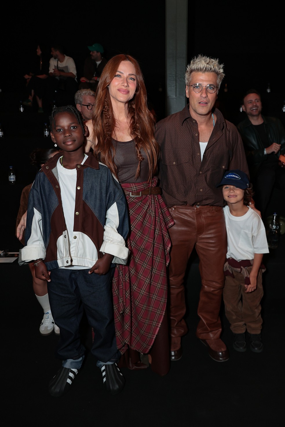 Bless, Giovanna Ewbank, Bruno Gagliasso e Zyan — Foto: Victor Chapetta/ BrazilNews