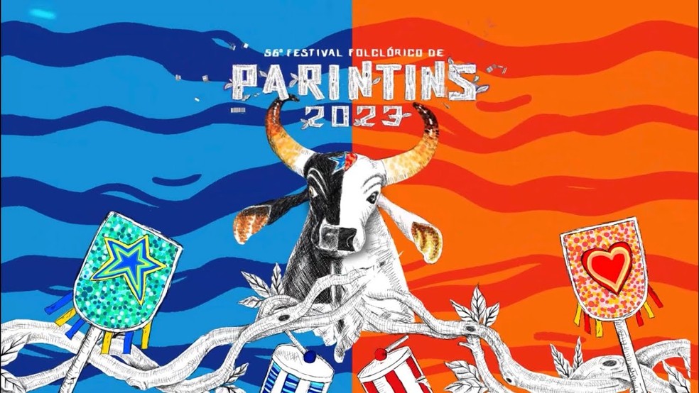 Confira o poster oficial desta edição do Festival de Parintins 2023 — Foto: divulgação