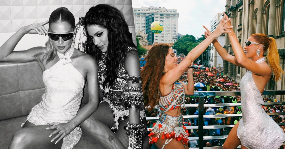 Marina Ruy Barbosa abre álbum de pós-Carnaval com fotos ao lado de Anitta: 'Girl from Rio, amor'