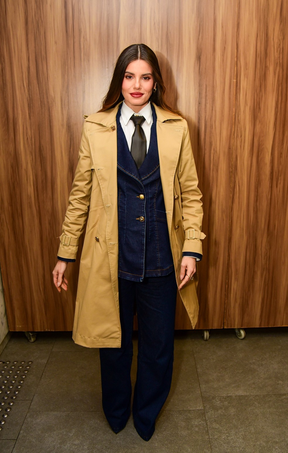 Gravida Camila Queiroz prestigia evento de moda em SP — Foto: Edu Araujo/Agnews