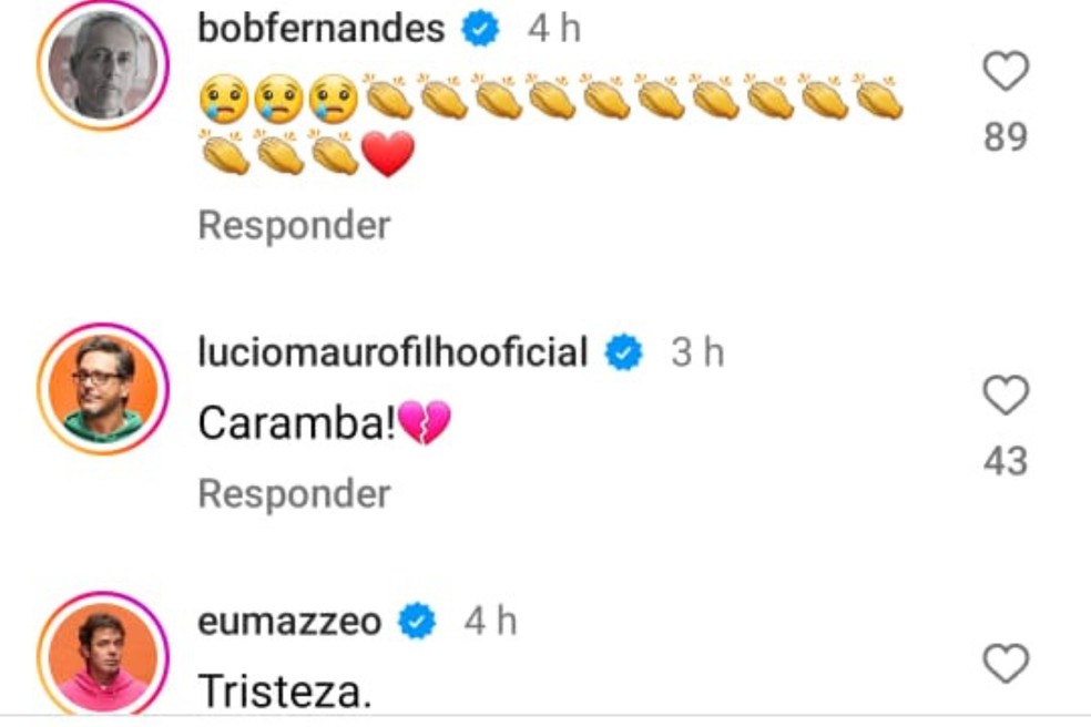 Famosos lamentam estado de saúde de Antero Greco em post do jornalista José Trajano — Foto: Instagram