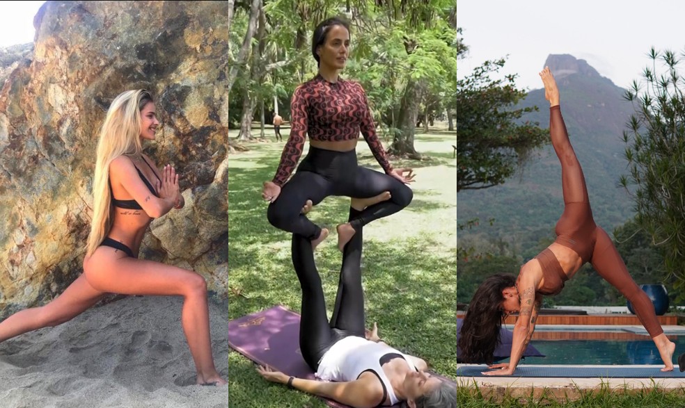 Ex-BBBs apostam no yoga como aliado do bem-estar, do equilíbrio emocional e da conexão com o corpo — Foto: Reprodução da Internet