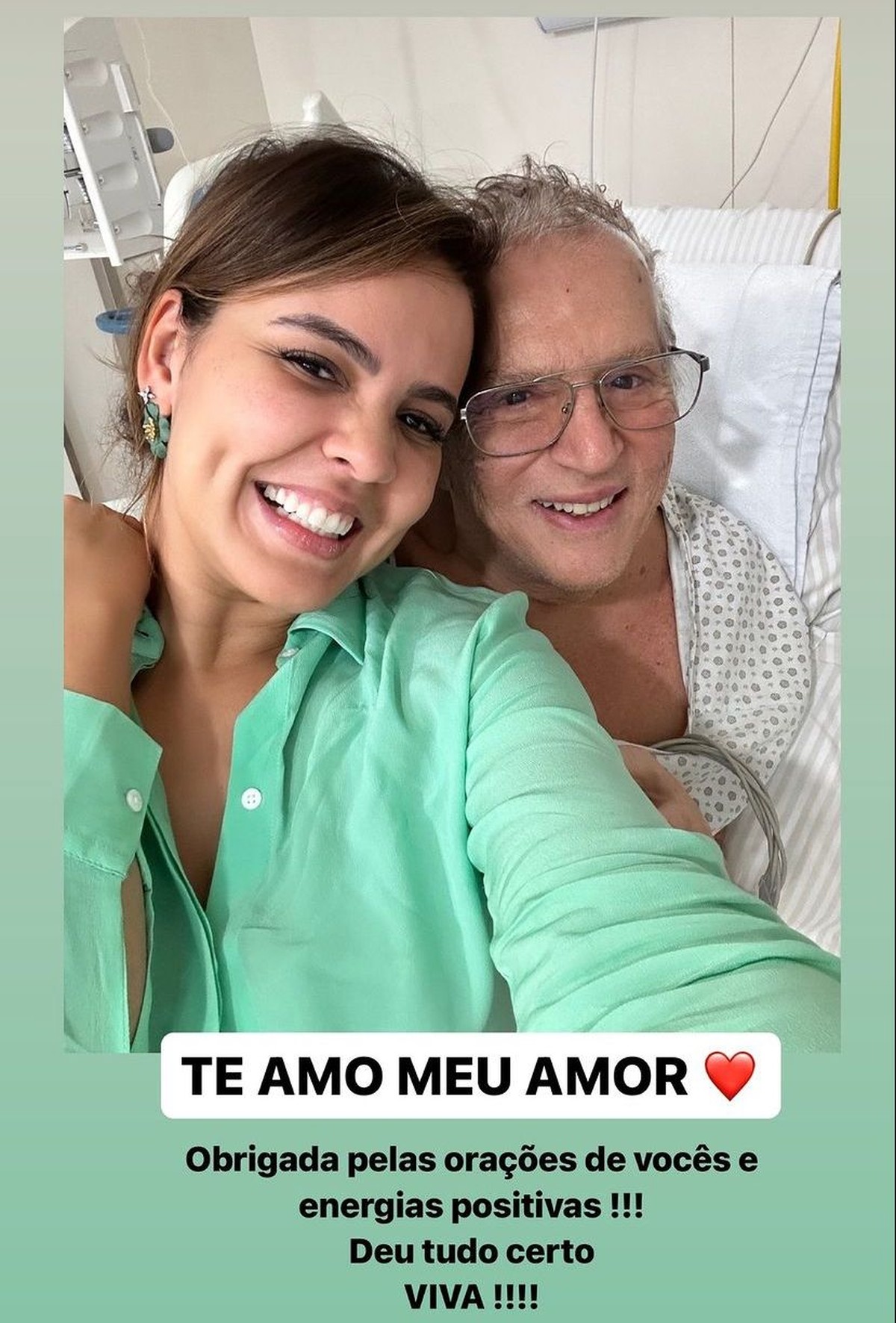 Esposa de Carlos Alberto de Nóbrega diz que cirurgia do marido deu