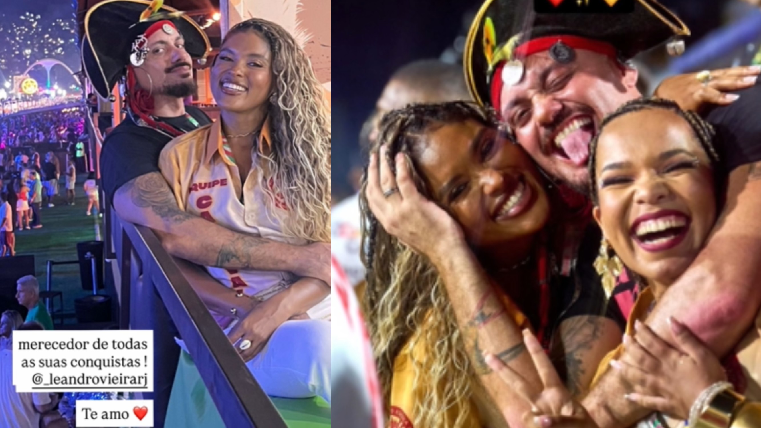 Leandro Vieira ganha declaração de amor de passista da Mangueira após vencer na Série Ouro: 'Te amo'