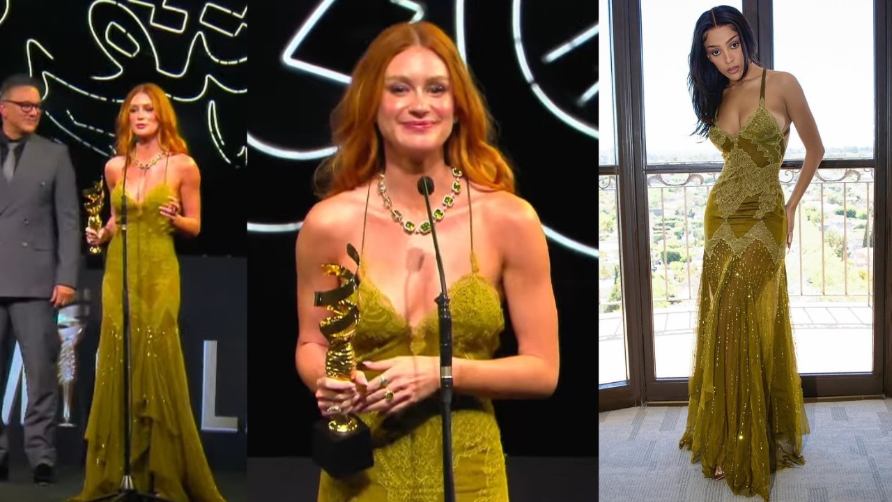 Marina Ruy Barbosa usa vestido icônico avaliado em R$ 82 mil em premiação m Dubai