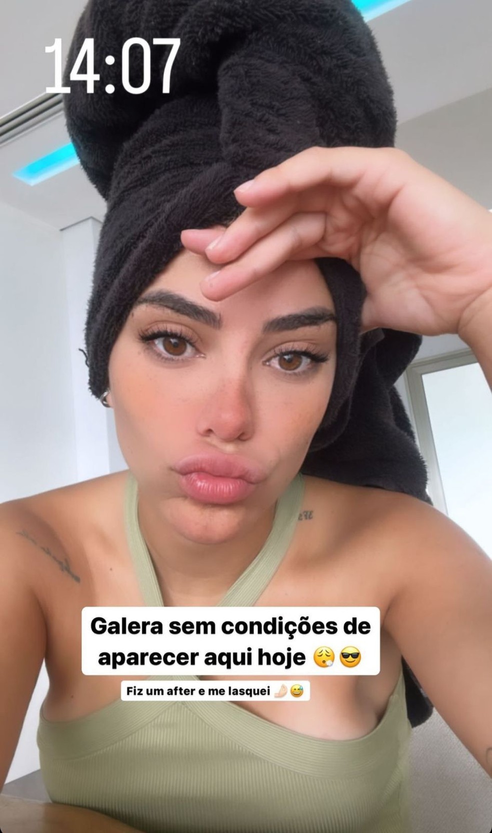 Key Alves conversa com seus seguidores sobre after animado — Foto: Reprodução/Instagram