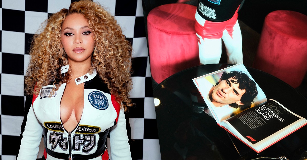 Beyoncé destaca foto de Ayrton Senna ao postar registros inéditos de encontro com Lewis Hamilton