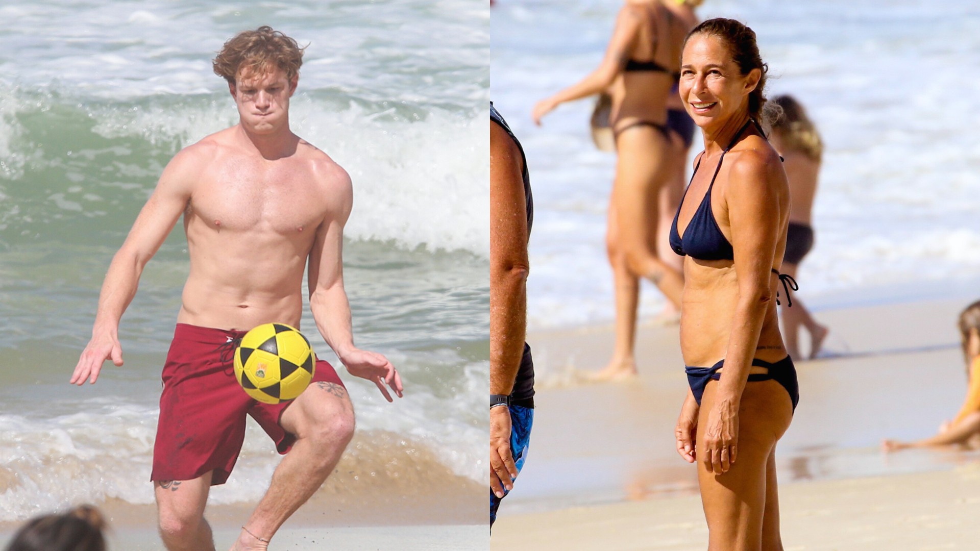 Famosos curtem domingo de sol nas orlas das praias do Rio de Janeiro