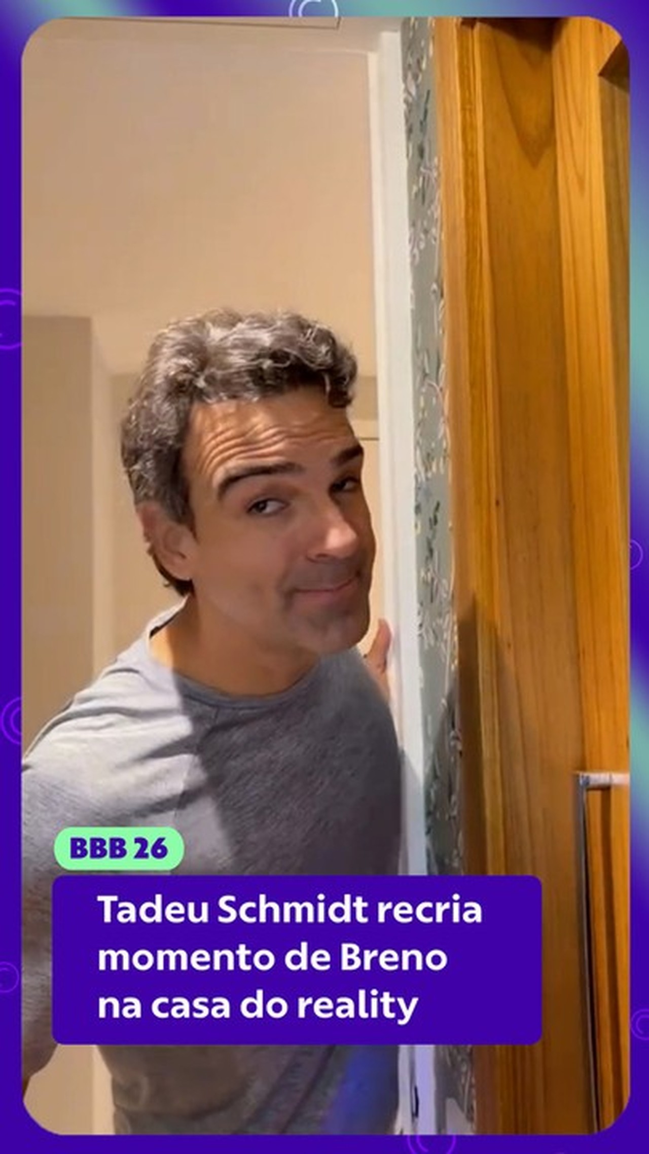 Tadeu Schmidt recria momento de Breno no BBB 26 e web reage: 'Sensacional'