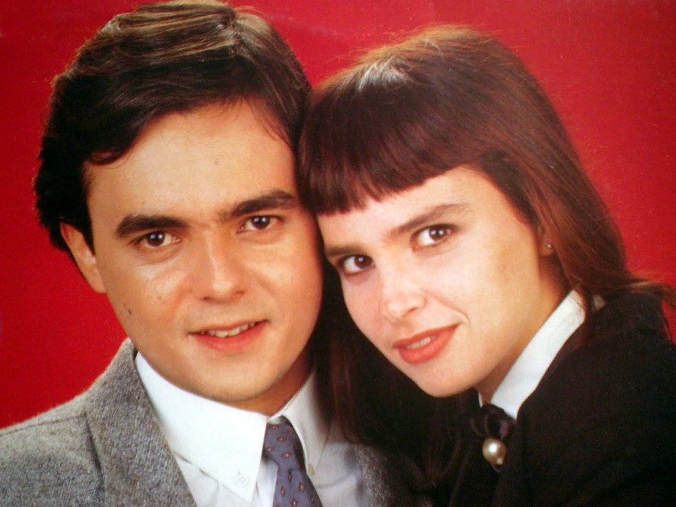 Afonso Roitman e Solange Duprat, ou melhor, Cassio Gabus Mendes e Lídia Brondi, em 'Vale Tudo' — Foto: Acervo