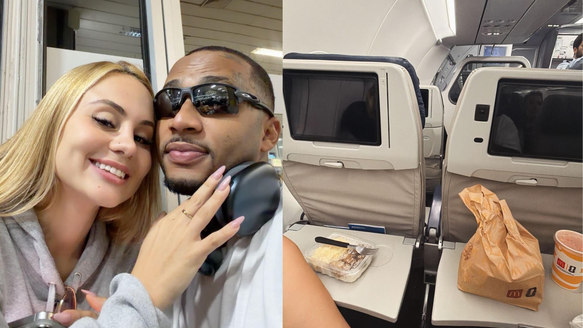 Orochi e Lara Jucá viajam juntos e posam em clima de romance