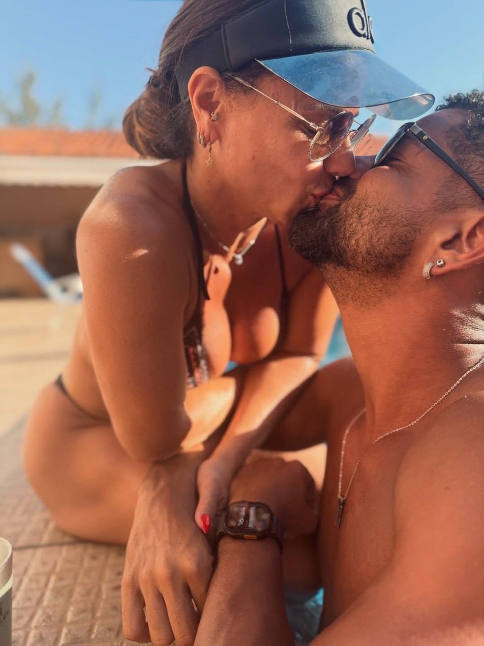 Viviane Araujo e o marido Guilherme Militão — Foto: Reprodução