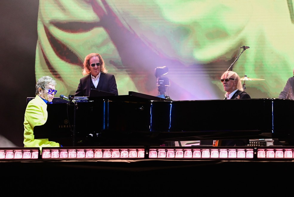 Elton John faz show exclusivo no Rock in Rio 2026 — Foto: Leo Franco/AgNews