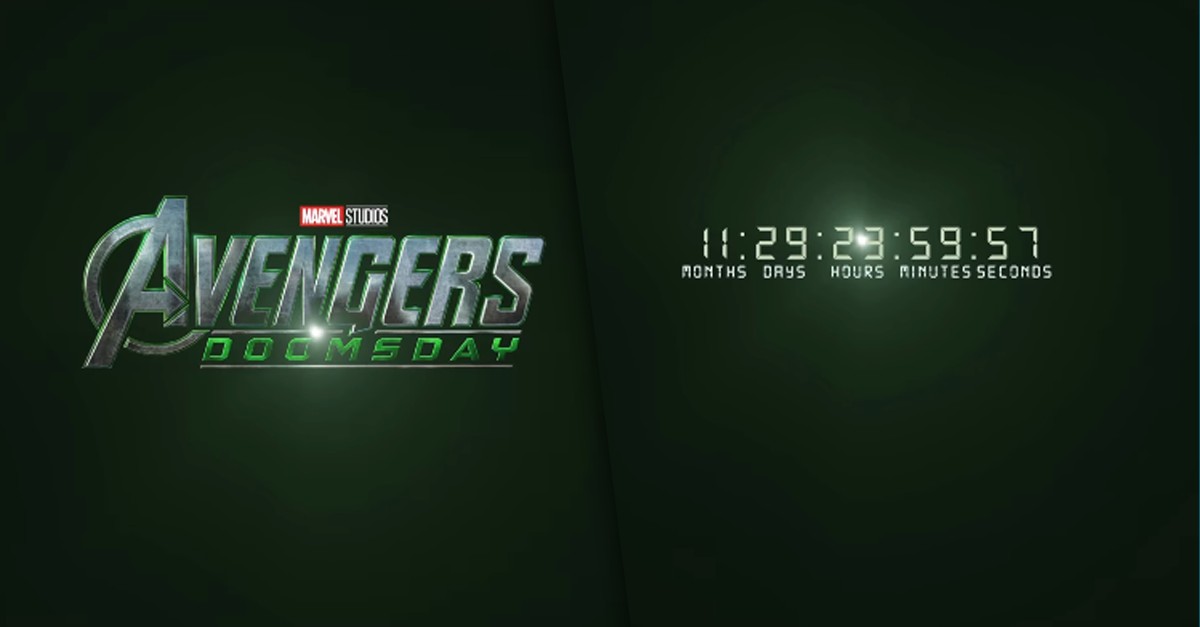 'Vingadores: Doomsday' ganha contagem regressiva de 1 ano para sua estreia e web vai à loucura