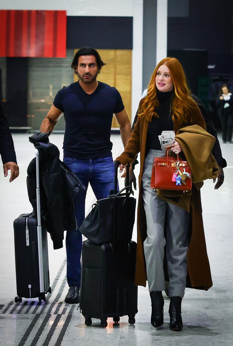 Marina Ruy Barbosa e o noivo Abdul Fares — Foto: Brazil News