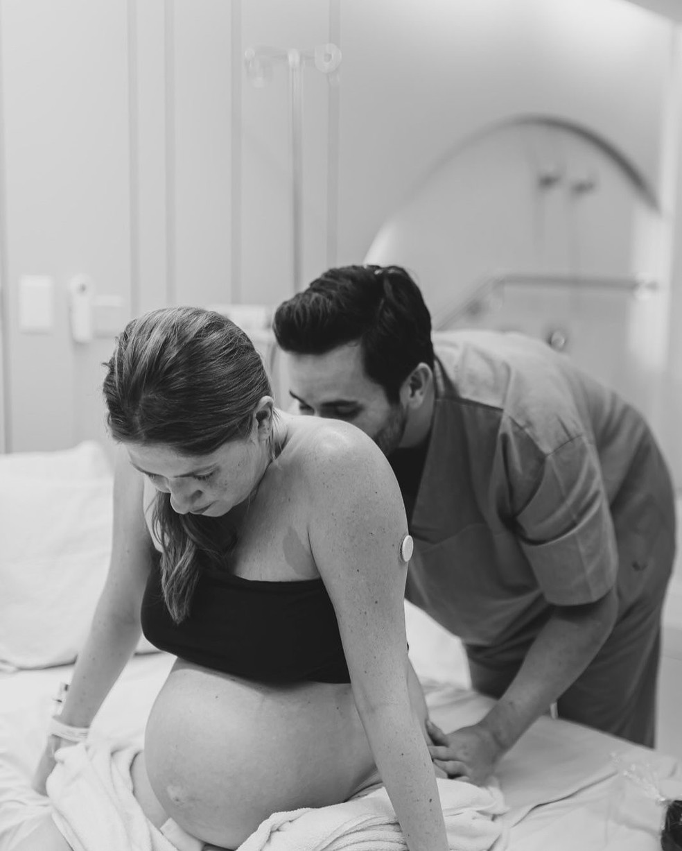 Dani Calabresa dá à luz seu primeiro filho, Bernardo: 'Melhor sensação do mundo' — Foto: Instagram