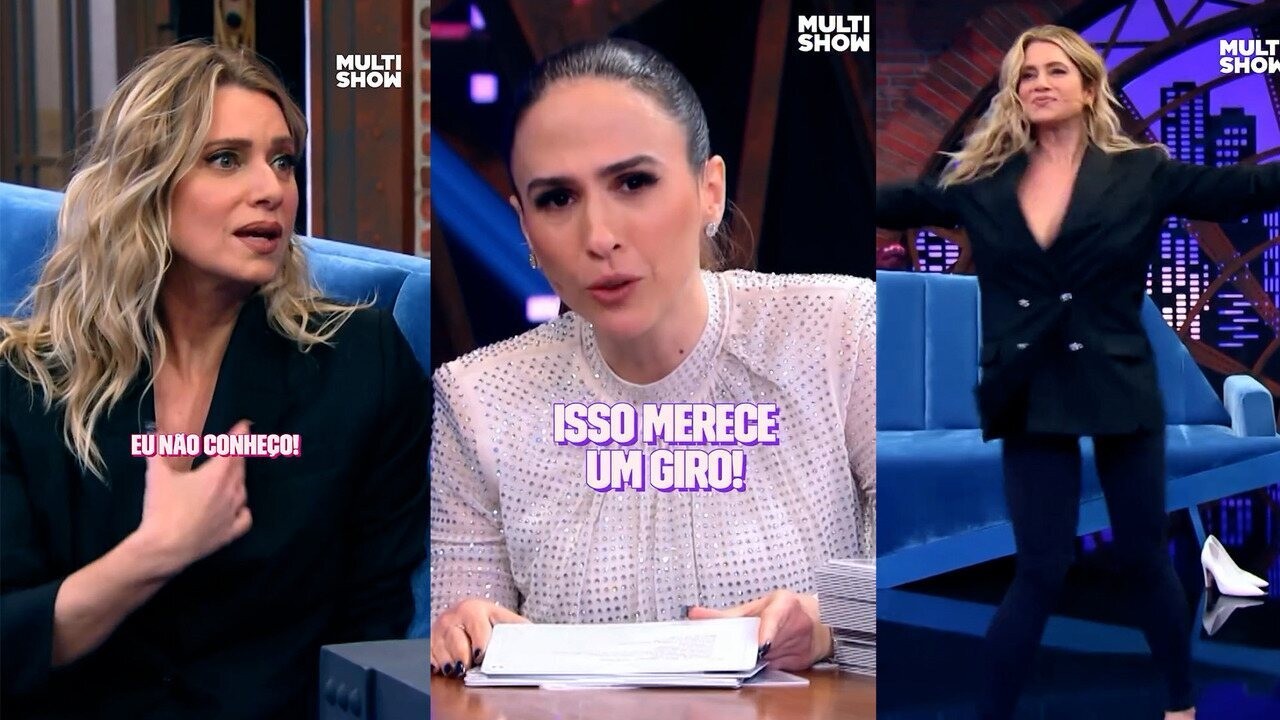 Letícia Spiller dá giro 'homenagem' para Juliana Paes e Luana Piovani no Lady Night