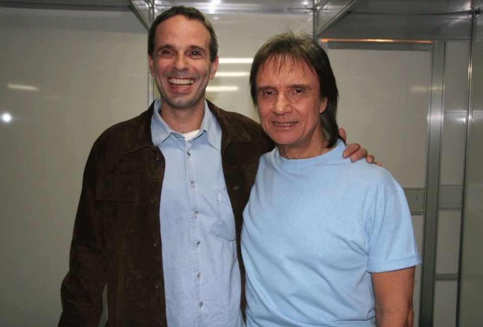 Roberto Carlos e o filho Dudu  Foto: Reproduo: Roberto Carlos