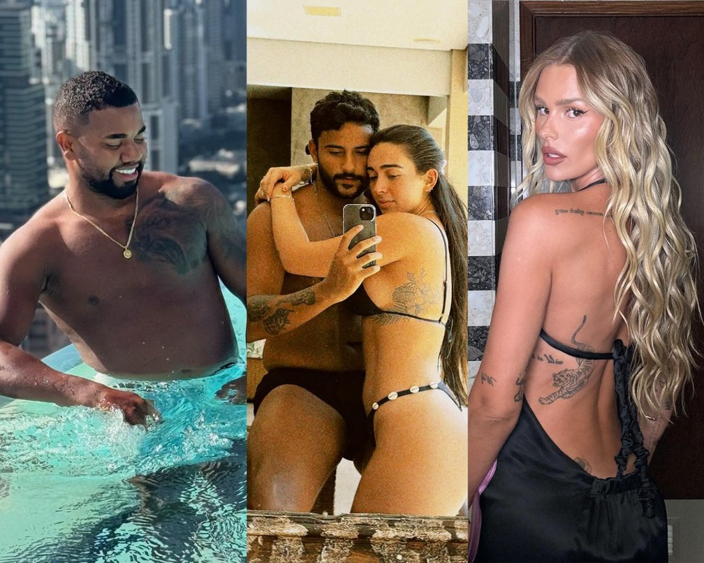 Davi, Lucas Pizane, Giovanna Lima, Yasmin Brunet e mais: saiba os status de relacionamentos dos ex-brothers do BBB 24 — Foto: Reprodução/Instagram