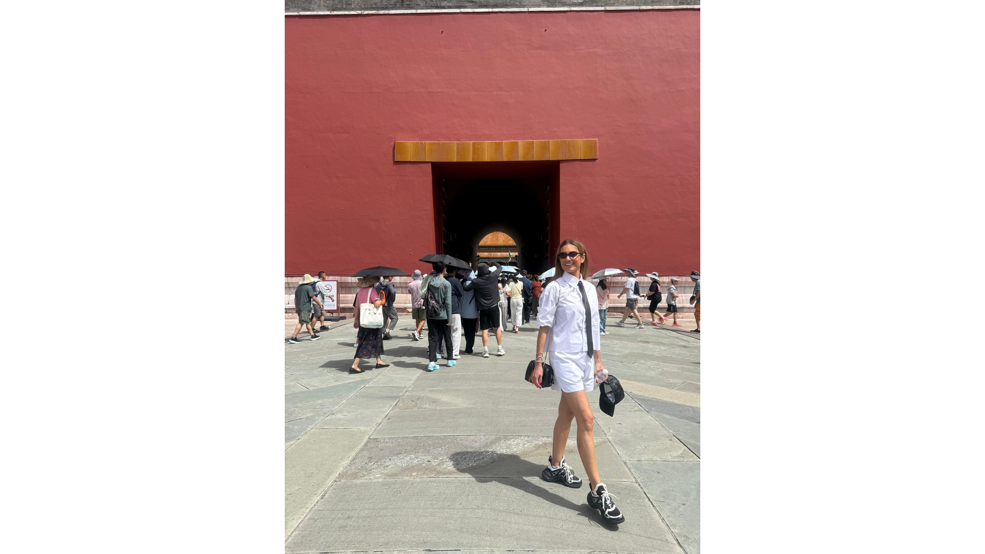 Patrícia Poeta na China em viagem de férias — Foto: Arquivo pessoal